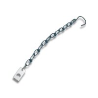 Sicherungskette 300mm Metall mit Haken & Platte