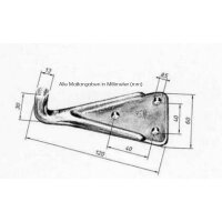 FBS Industry Gegenhalter Haltenocke 120mm  für Bordwandverschlüsse Exzenterverschlüsse