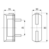 Radex 802 Kennzeichenleuchte 85x35mm