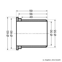 Knott Lagerbuchsen Führungslager Gleitlager für Auflaufeinrichtung 208208.001