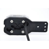 Aspöck Flexipoint rot/weiß Begrenzungsleuchte links/rechts auf Halter mit DC-Leitung