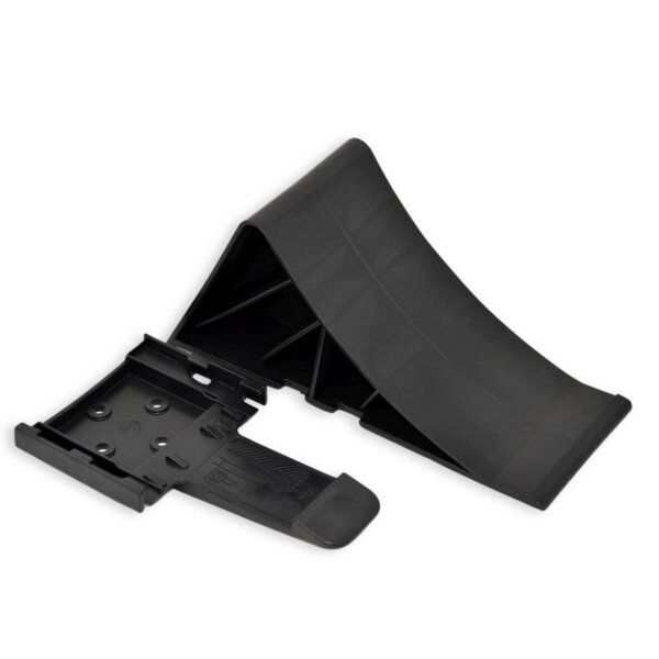 Tripus Unterlegkeil schwarz mit Halter
