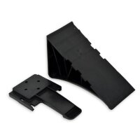 Tripus Unterlegkeil schwarz mit Halter
