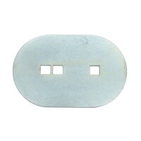 Gegenplatte für Zurrlasche, 140 x 90 mm