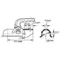 Knott KK14-B bis1400kg Ø 45mm