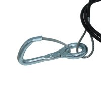 Abreißseil 1 Meter mit Haken und Ring Abreißleine