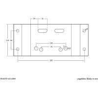 Reserveradhalter Ersatzradhalter universal für PKW-Anhänger Wohnwagen